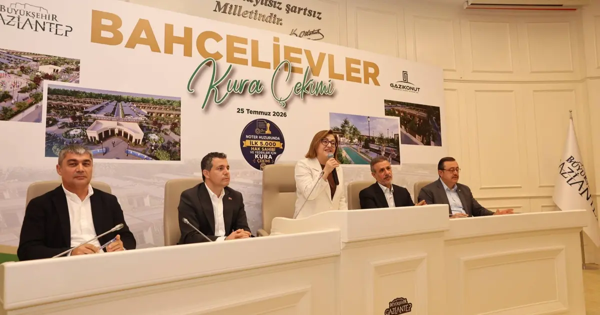 Gaziantep Bahçelievler’de kura heyecanı Haber gorseli